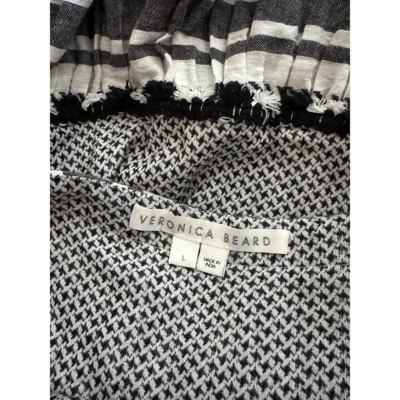 Veronica Beard 'Quartz' Striped Cotton Maxi Dress Black Multi Size Large - Picture 7 of 13